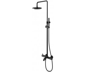 Душевой гарнитур KOHLMAN AXEL BLACK с изливом KOHLMAN  QW277AB