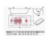 Прямоугольная стальная ванна с anti-slip и отверстиями для ручек  ATLANTICA B80J8I00E:Чертеж 
