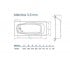 Ванна  ATLANTICA B80JTI00E+APMROS100+FRESH:Чертеж 