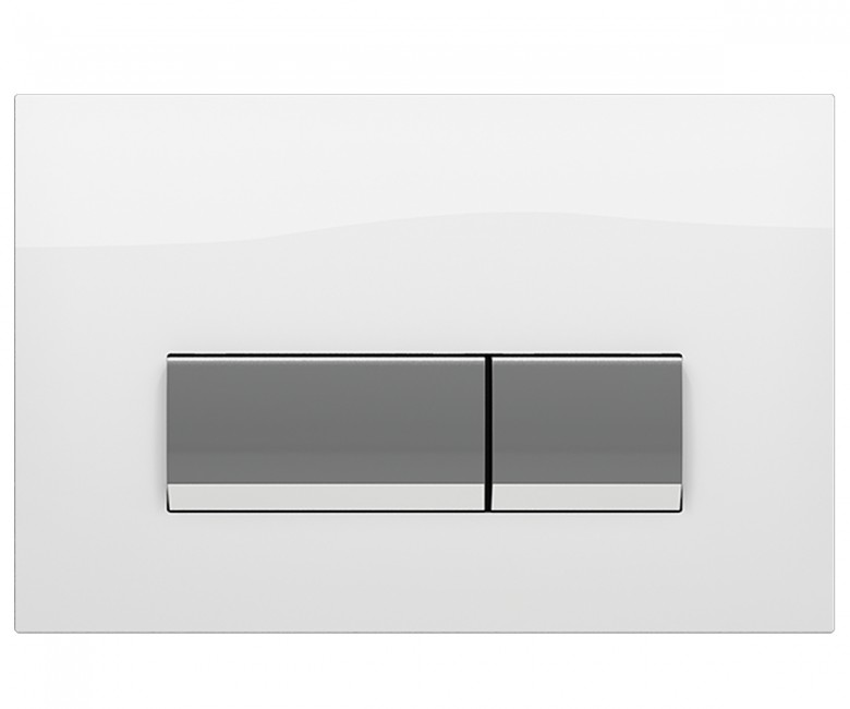 Клавіша подвійного змиву KOLLER POOL INTEGRO INTEGRO WHITE GLASS INTEGRO WHITE GLASS