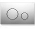 Клавіша змиву KOLLER POOL  TWIN MAT CHROME TWIN MAT CHROME