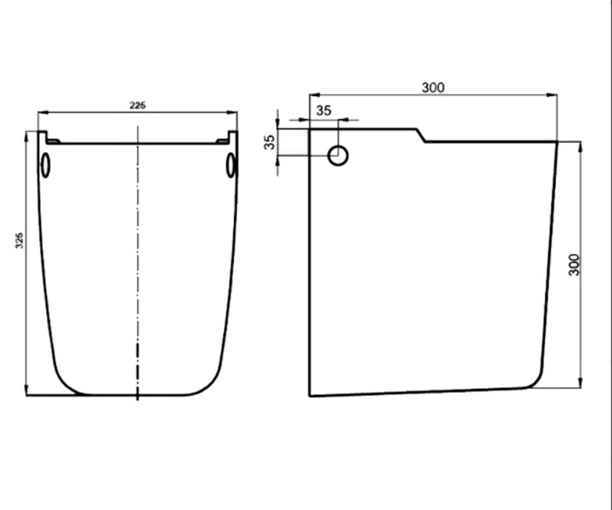 Полупьедестал  STYLE L27100000:Чертеж 