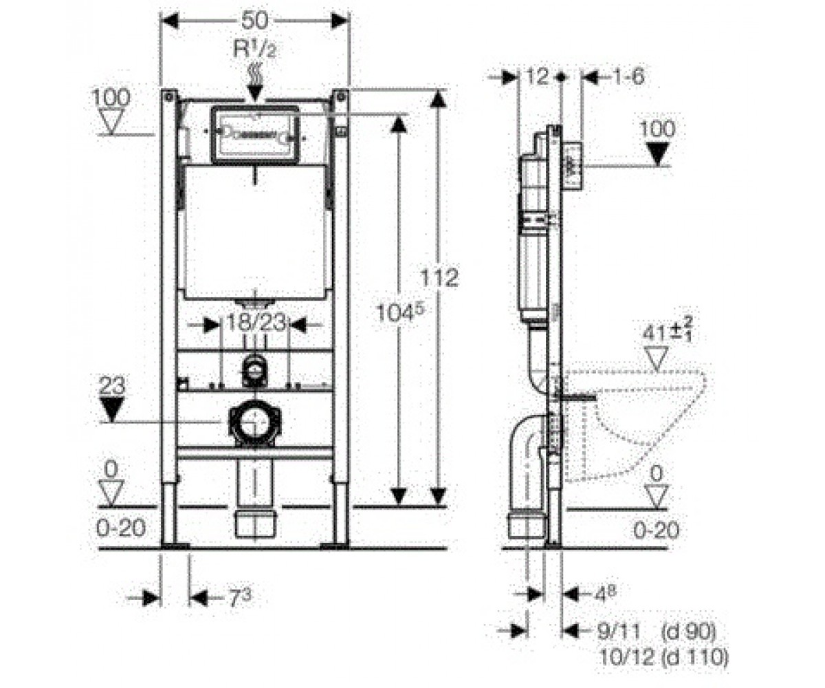Инсталляция + безободковый унитаз  MODO L33120000+L30112000+458.126:Фото 5