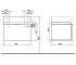 Тумба с раковиной  TWINS L59027000:Чертеж 
