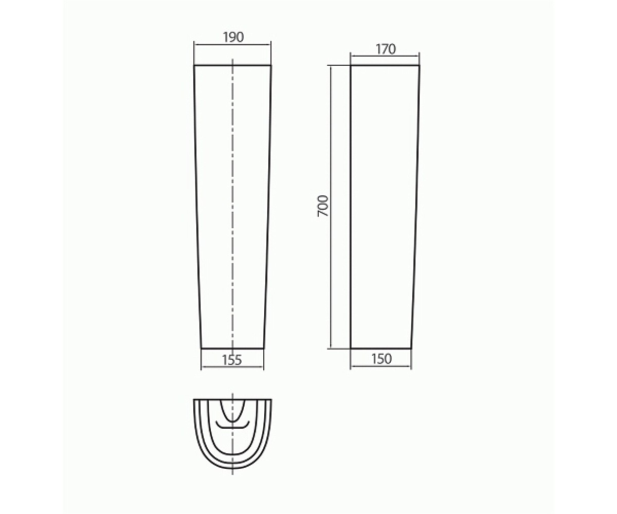 Пьедестал  RUNA L87110000:Чертеж 