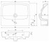 Раковина с переливом  NOVA PRO M31156000:Чертеж 