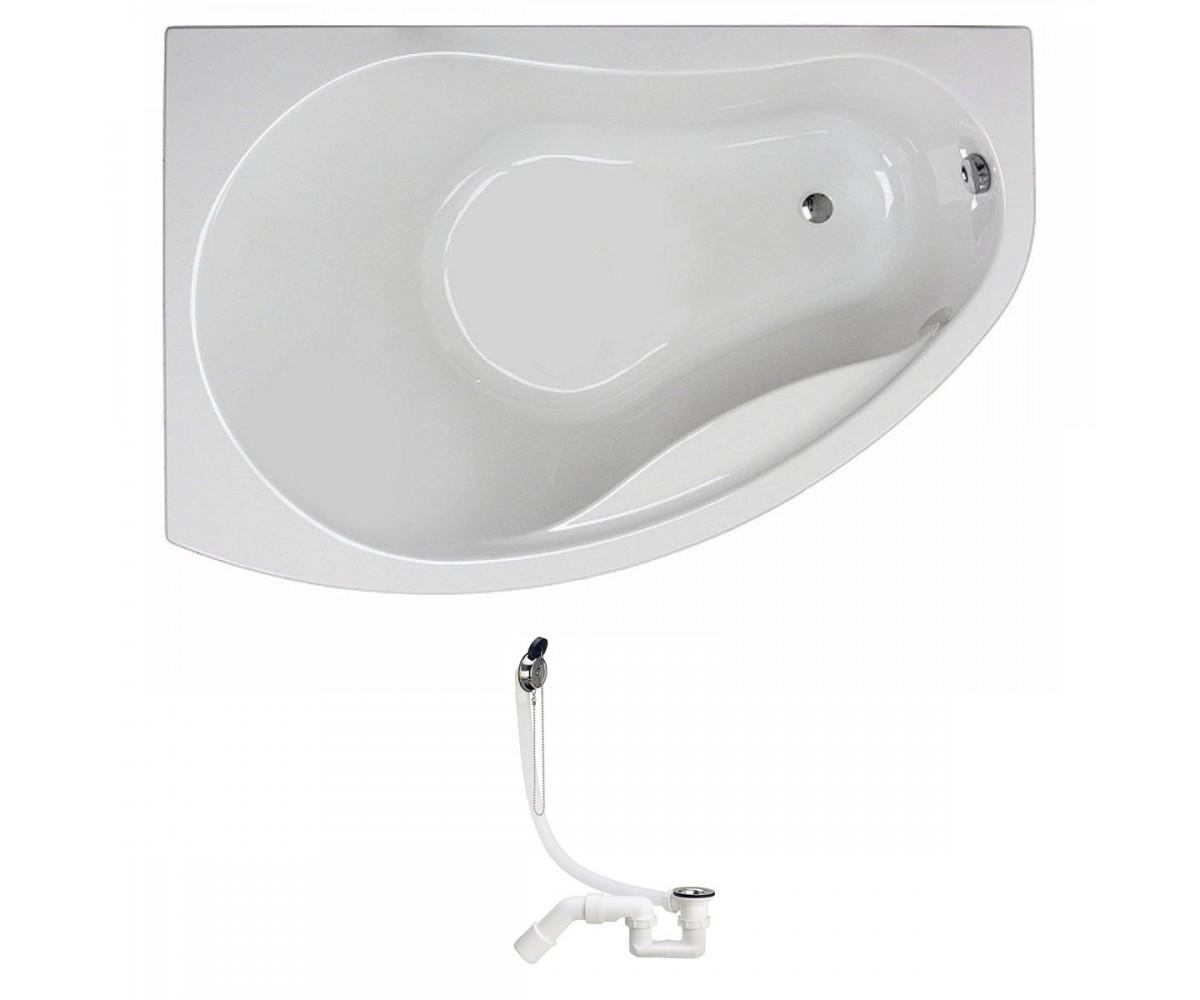 Ліва ванна з сифоном 150х100 см KOLO PROMISE XWA3051000+311537 XWA3051000+311537