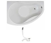 Ліва ванна з сифоном 150х100 см KOLO PROMISE XWA3051000+311537