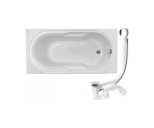 Ванна пристеннная + сифон KOLO LAGUNA XWP0350000+285357