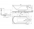Ванна с сифоном  COMFORT XWP306000G:Чертеж 