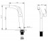 Смеситель для раковины  TYPHON KEF-15100-CH:Чертеж 