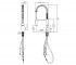 Высокий кухонный смеситель  BRITT KFF-1691SFS 2-IN1:Чертеж 