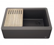 Мийка під стільницю KRAUS BELLUCCI KGF1-30 CHARCOAL