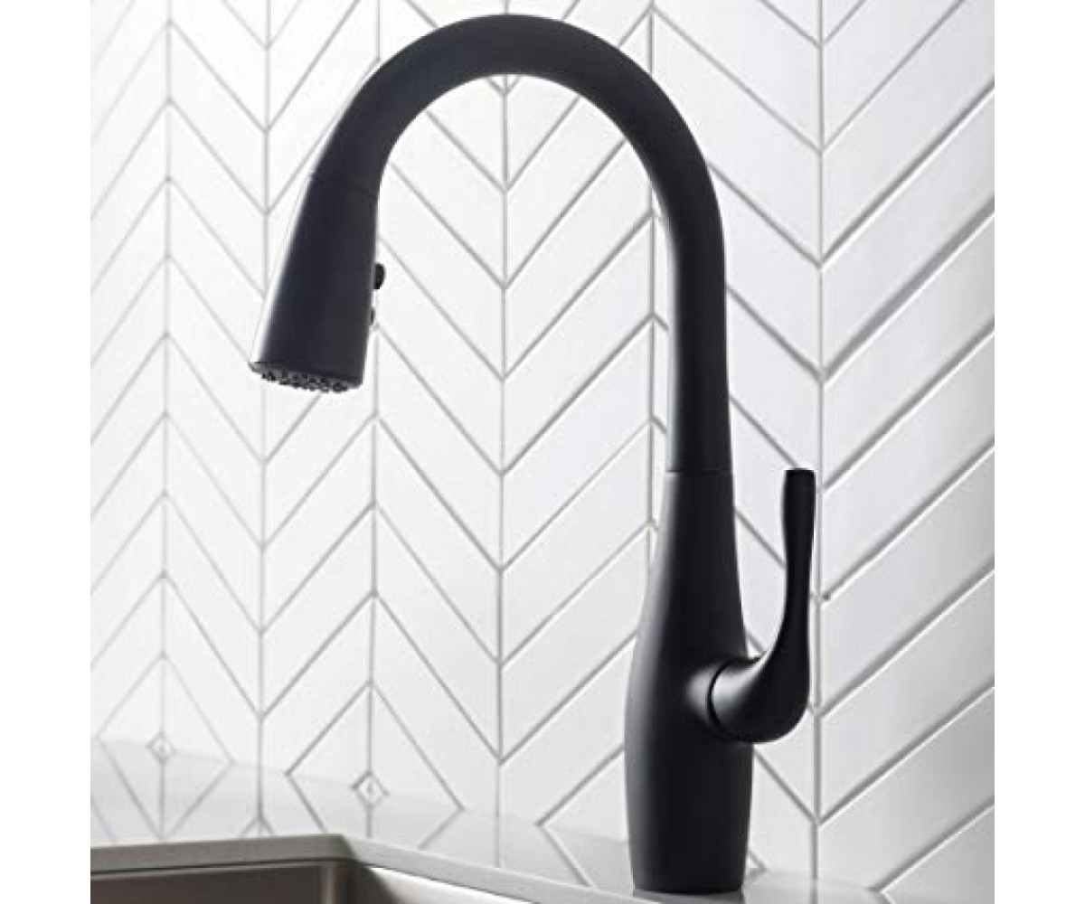 Смеситель кухонный  ESINA KPF-1670-MB:Фото 2