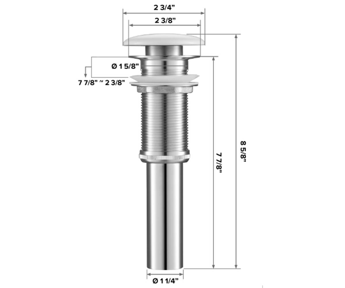 Керамический клапан  PU-20GBE:Чертеж 