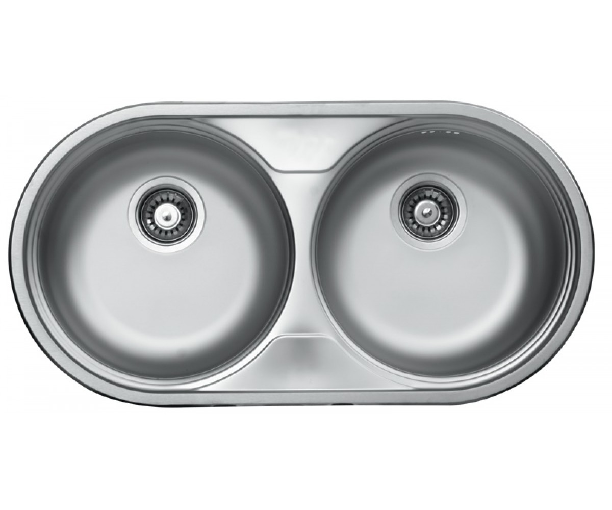 Мийка на дві чаші KROMEVYE RONDO EX-139 43.5X83 BC EX-139 43.5X83 BC