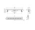 Трап для душа с решеткой  EIFEL-M70MUSTER:Чертеж 