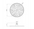 Лійка для верхнього душу Kroner Element 2801532915Z-3801  ELEMENT 2801532915Z-3801:Чертеж 