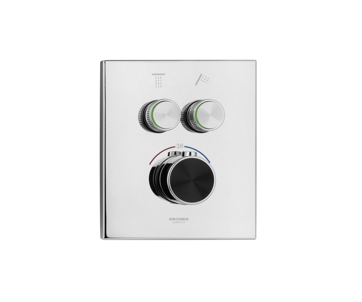 Душова система прихованого монтажу термостатична Kroner Element Thermo 211461-0101  ELEMENT THERMO 211461-0101:Фото 12