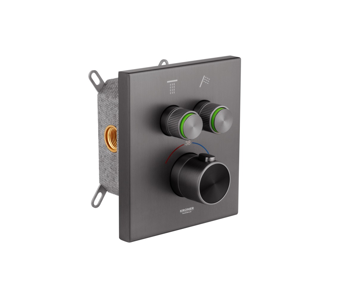Душова система прихованого монтажу термостатична Kroner Element Thermo 211461-5301  ELEMENT THERMO 211461-5301:Фото 13