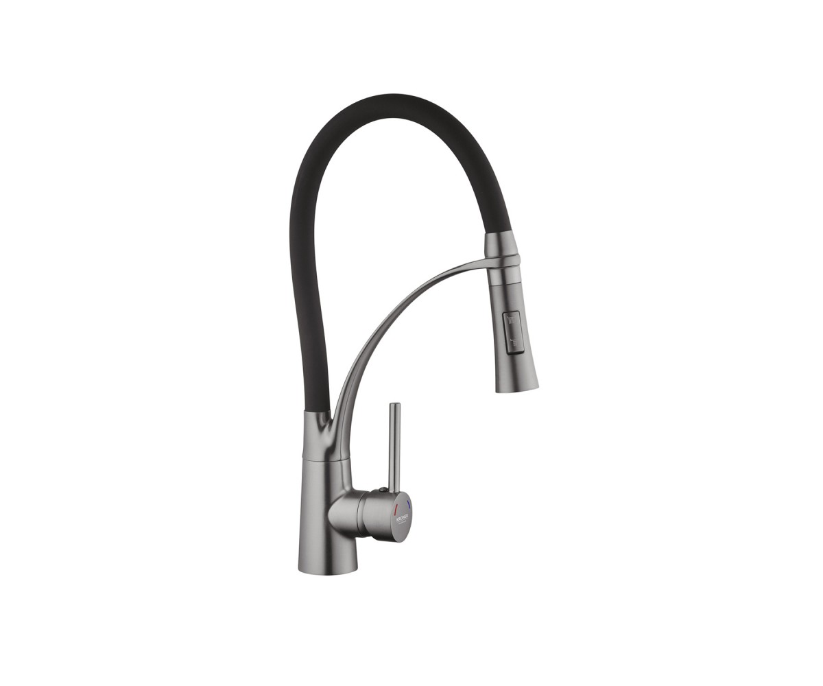 Змішувач для кухні KRONER  ERSEL-GRP03393BLK ERSEL-GRP03393BLK