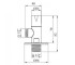 Кран приборный для подключения  KARRO KR-3123 12-12:Чертеж 