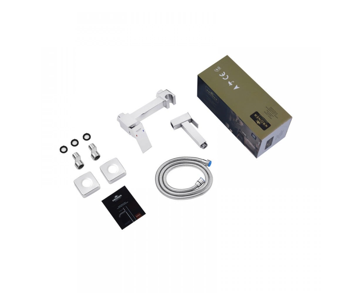 Гигиенический душ  EDELSTAHL KUBUS KUBUS-CHR052:Фото 3
