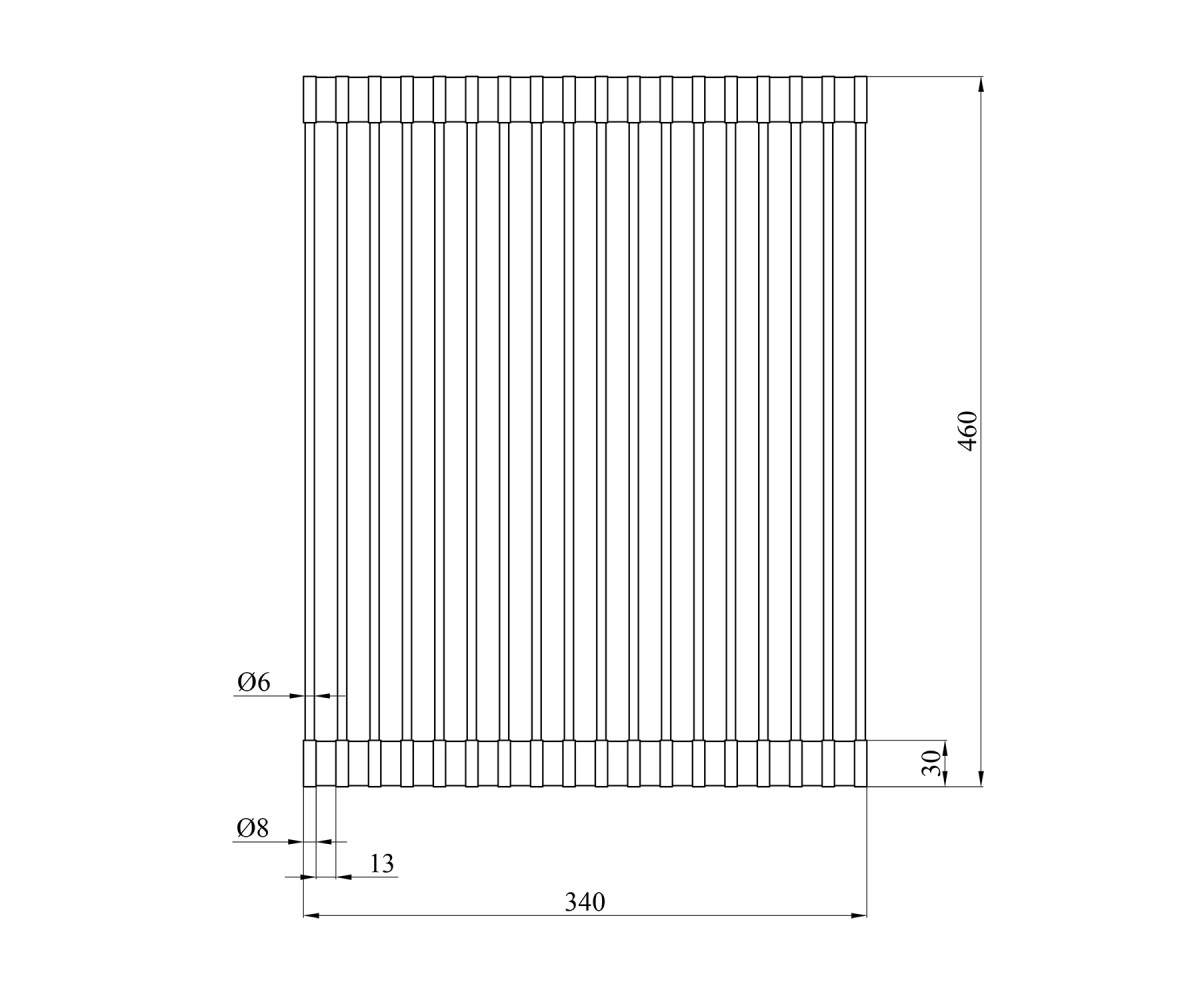 Корзина для мойки  MATTE-SCH4333-2:Чертеж 