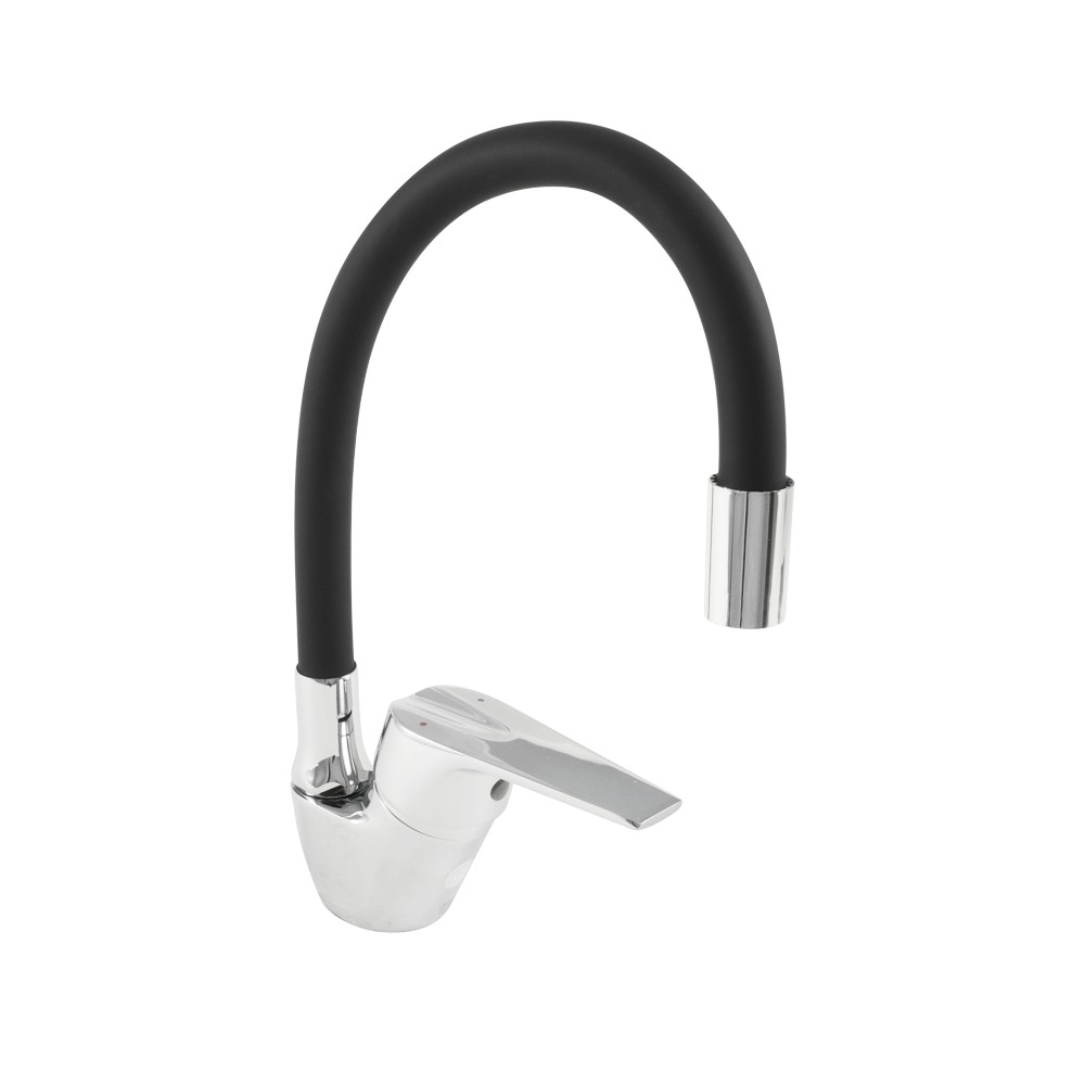 Змішувач з гнучким виливом KRONER  ODRA-C032BLK ODRA-C032BLK