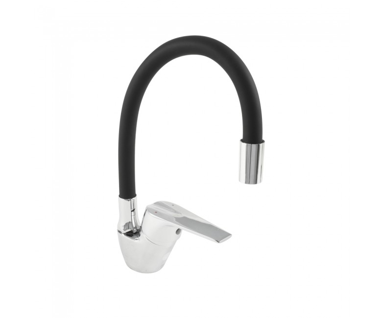 Змішувач з гнучким виливом KRONER  ODRA-C032BLK ODRA-C032BLK