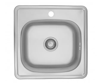 Квадратна кухонна мийка  KRONER SATIN-4848 06160