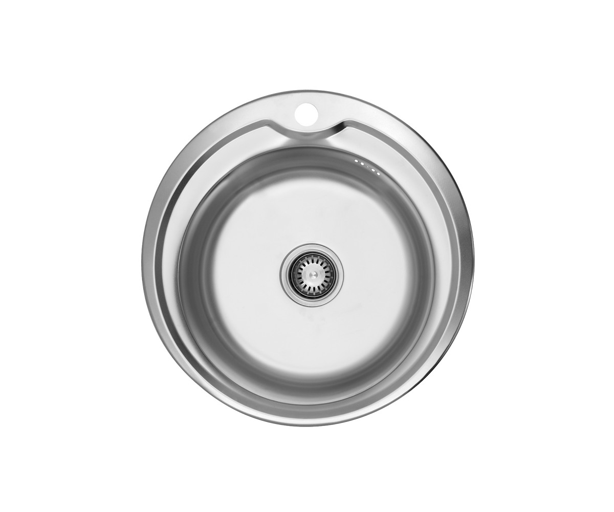 Кругла кухонна мийка KRONER  SATIN-510 06160 SATIN-510 06160