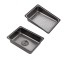 Кухонна мийка Kroner KRP Schwarze - SET7545F4HM PVD (3.0/0.8 мм)  SCHWARZE-SET7545F4HM:Фото 8