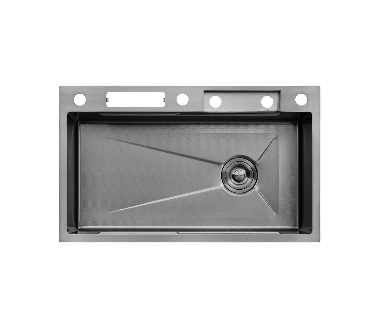 Кухонная мойка с аксессуарами  SCHWARZE-SET7545NBPVD:Фото 13