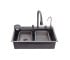 Кухонная мойка с аксессуарами  SCHWARZE-SET7545NGPVD:Фото 16