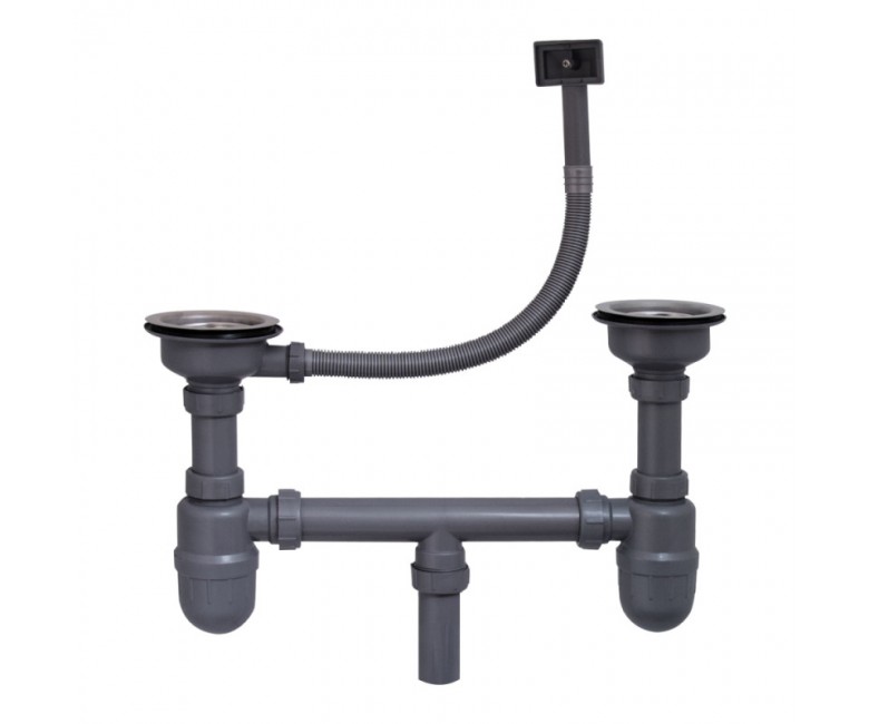 Сифон для мийки з 2 чашами KRONER  SIPHON-012 SIPHON-012