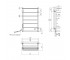 Сушарка для рушників електрична Kroner KRP Stern EL800x500-7  ST-EL80X50-7:Чертеж 