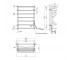 Сушарка для рушників електрична Kroner KRP Stern ER700x500-7  ST-ER70X50-7:Чертеж 