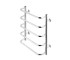 Сушарка для рушників водяна Kroner KRP Stil WT600x500-5  ST-LWT60X50-5:Фото 3