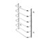 Сушарка для рушників водяна Kroner KRP Stil WT700x500-6  ST-LWT70X50-6:Фото 3