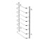 Сушарка для рушників водяна Kroner KRP Stil WT900x500-8  ST-LWT90X50-8:Фото 3