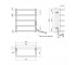 Сушарка для рушників електрична Kroner KRP Stil ER600x500-5  STL-ER60X50-5:Чертеж 