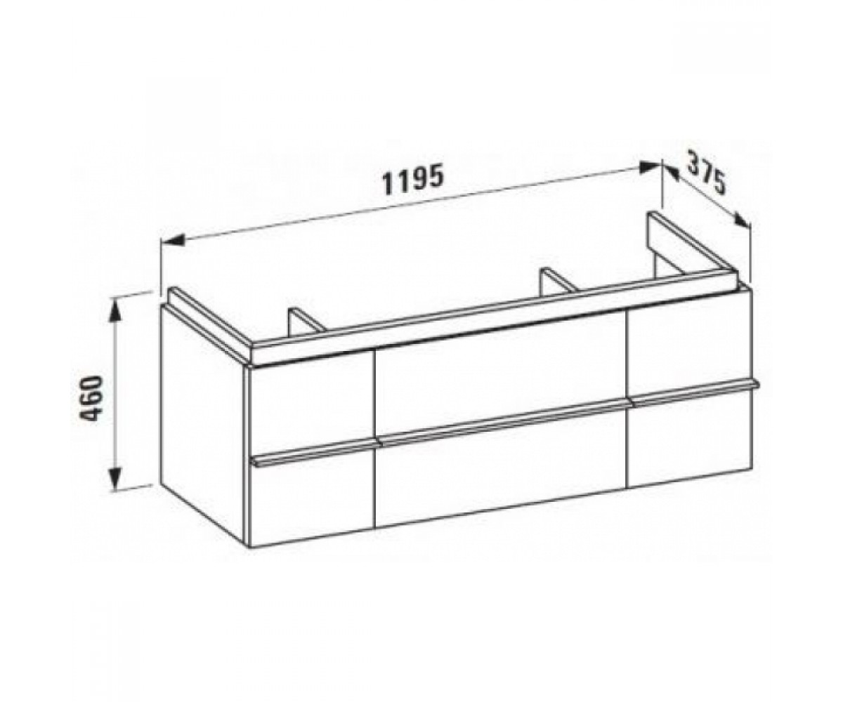 Тумба для раковины  PALACE NEW H4013010755481:Чертеж 