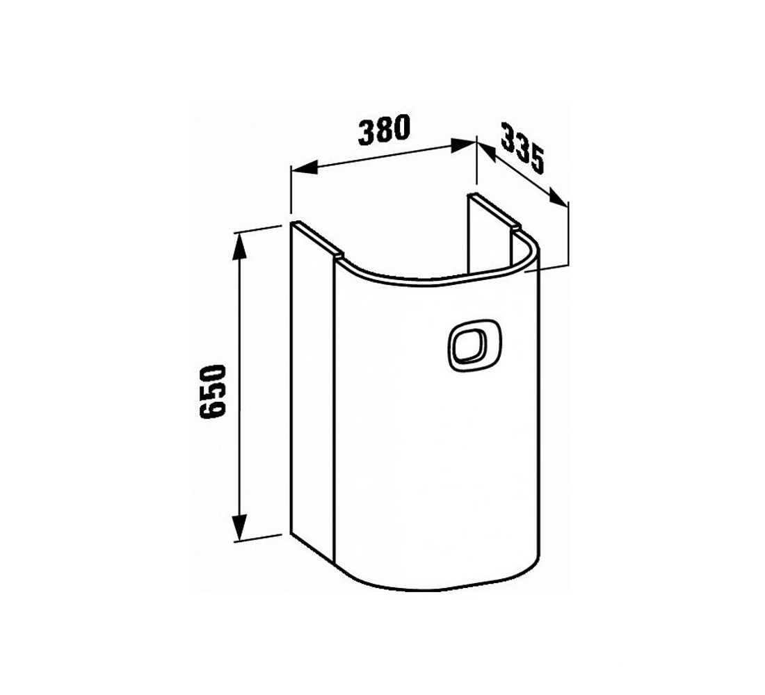 Шкафчик под раковину  MIMO H4315520555401:Чертеж 