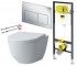 Унітаз з інсталяцією 5 в 1  RECTANGULAR LAUFEN PRO RIMLESS H820966+H8969513000001B+771973+678630+773717 H820966+H8969513000001B+771973+678630+773717