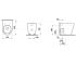 Чаша унитаза  KARTELL H8233370000001+H8913330000001:Чертеж 