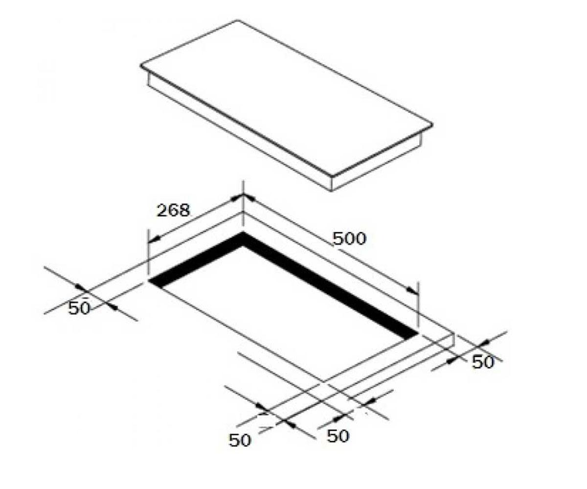 Плита варочная high light  PH 3020 B (505):Чертеж 