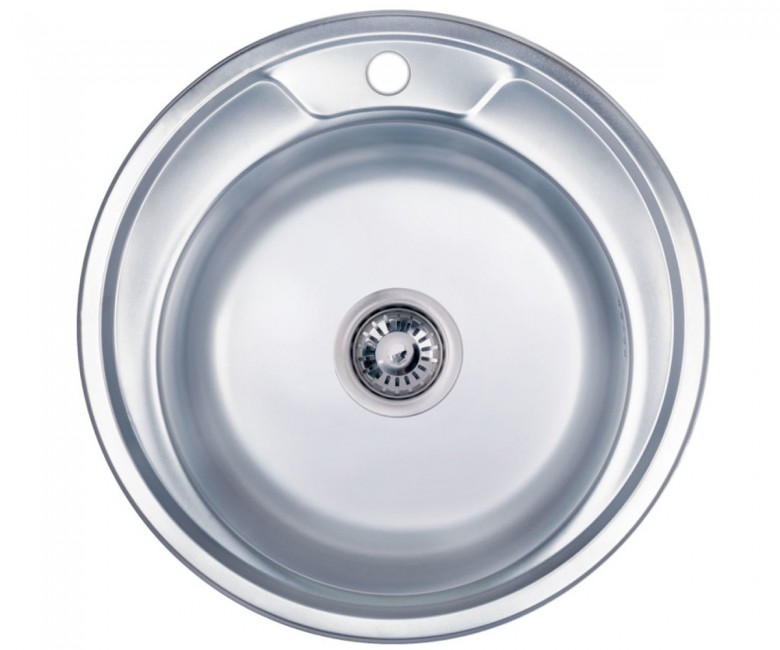 Мийка кругла 49 см LIDZ  490A06POL 490A06POL
