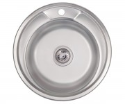 Мийка кругла 49 см LIDZ  490A06SAT