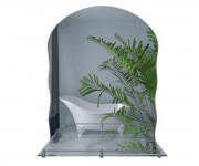 Дзеркало з полицею 60х45 см LIDZ  LD55781400702W